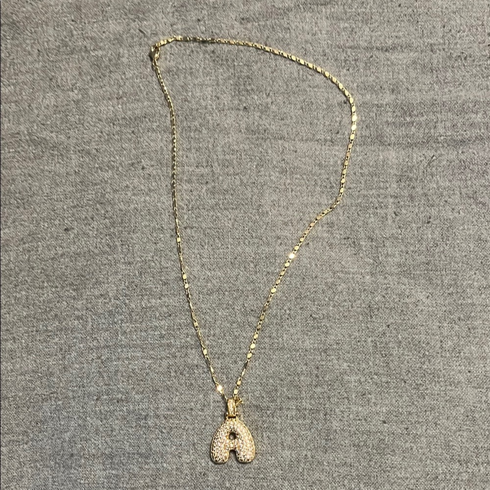 Gold Initial Pendant Necklace